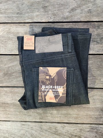 Super Guy Black x Grey Stretch Selvedge